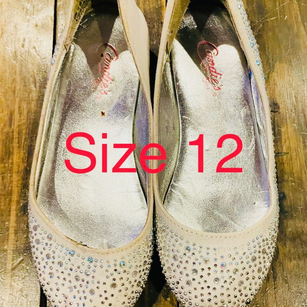 Candies rhinestone ballet flats size 12